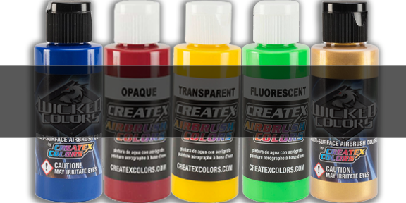  Airbrush Paint, 36 Colors with 4 Thinner Airbrush