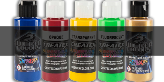 Colori per Aerografo Createx Auto Air trasparenti Colori per Aerografo Createx Auto Air trasparenti