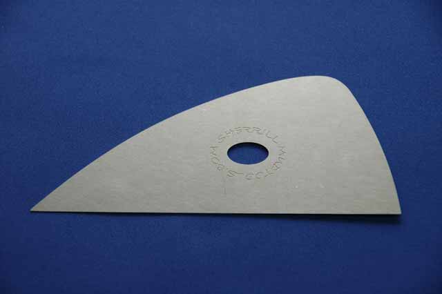 Stainless Steel Rib w/center hole 5-1/2"x2-5/16"