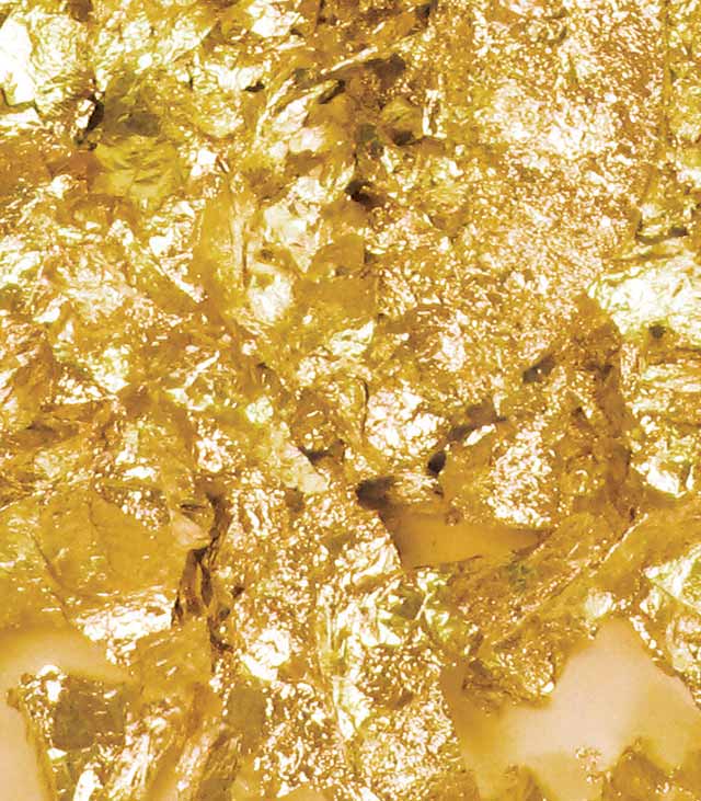 Composition Gold Metal Flakes