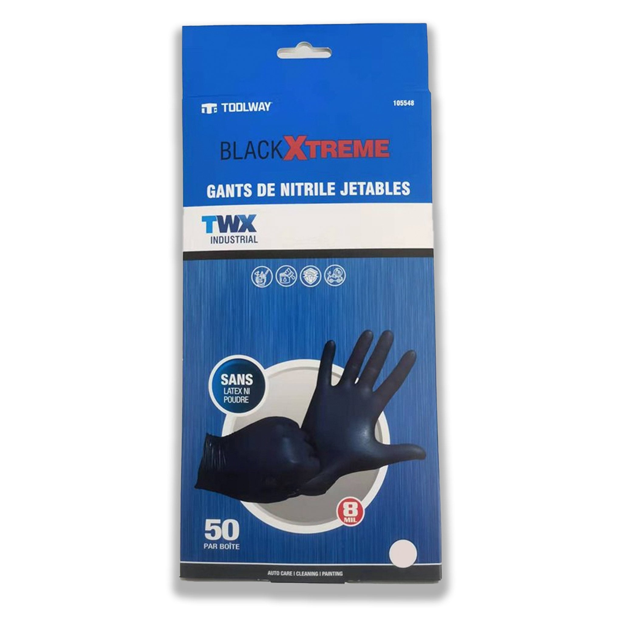 Nitrile Gloves Black 8 mil