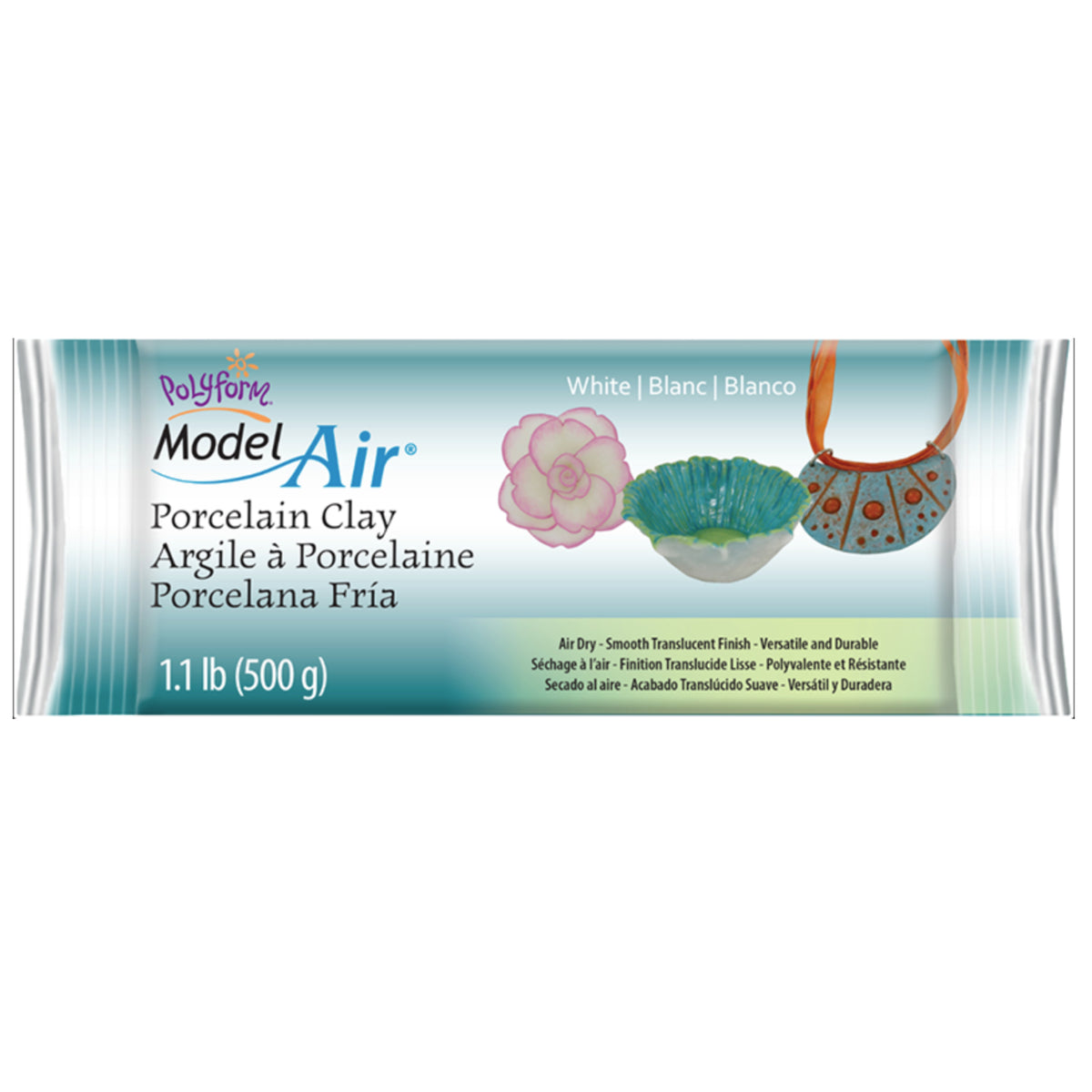 Sculpey Model Air Porcelain Clay 1.1Lb (500g)