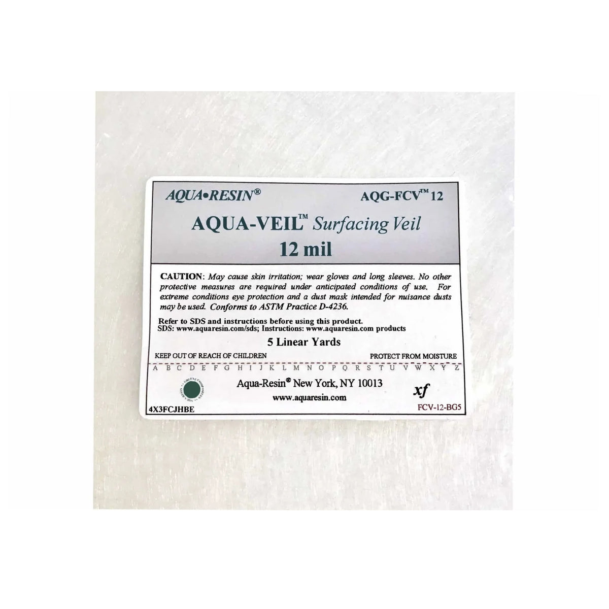 AQG-FCV Surfacing Veil 12 mil x 39" wide