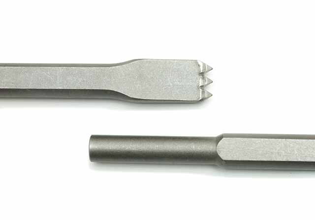 Carbide 3Tooth Style"A" Pneumatic Chisel 3/4"blade, 1/2"shank