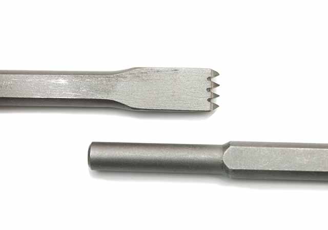 Carbide 4Tooth Style"B" Pneumatic Chisel 3/4"blade, 1/2"shank