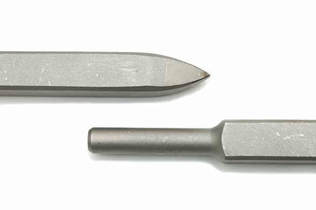 Carbide Pneumatic Machine Point Chisel 3/4"stock, 1/2"shank