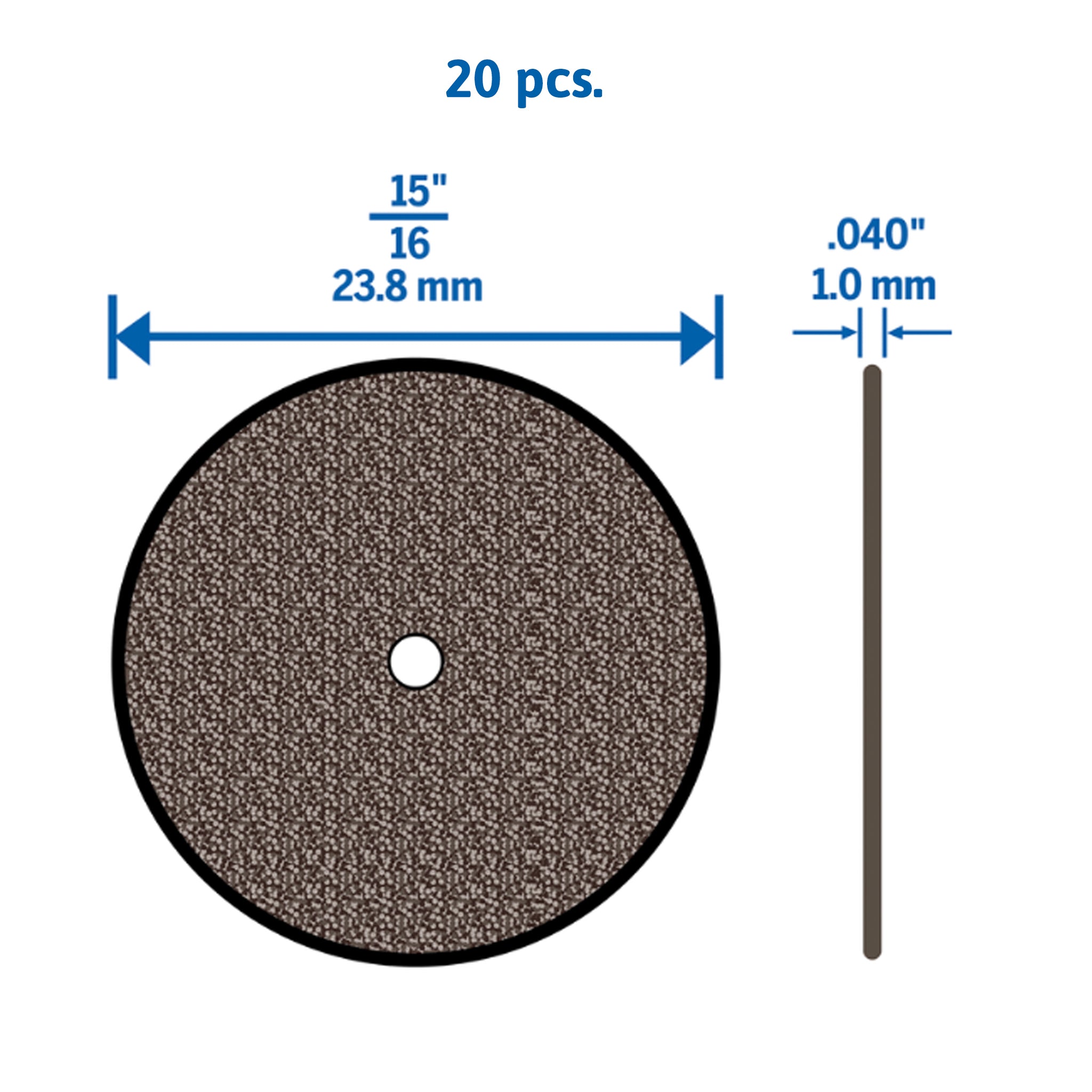 420 H.D.Cut-off Wheels 15/16"dia.x.040" 20/Pack