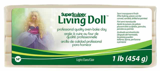 Super Sculpey Living Doll Clay Light