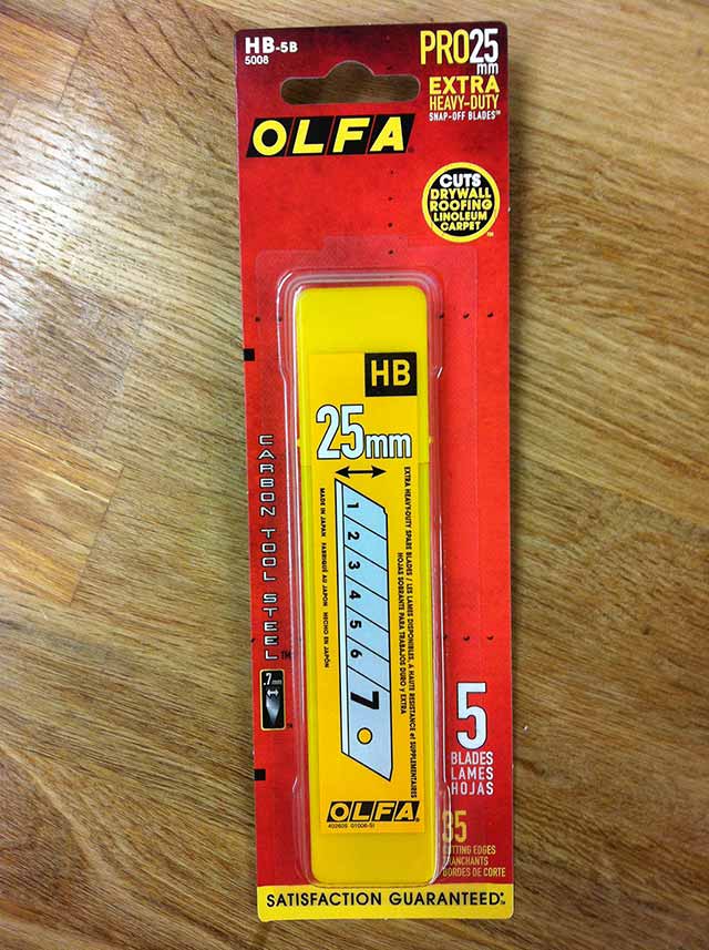 OLFA HB5B HD Utility Knife Blades 5/pack