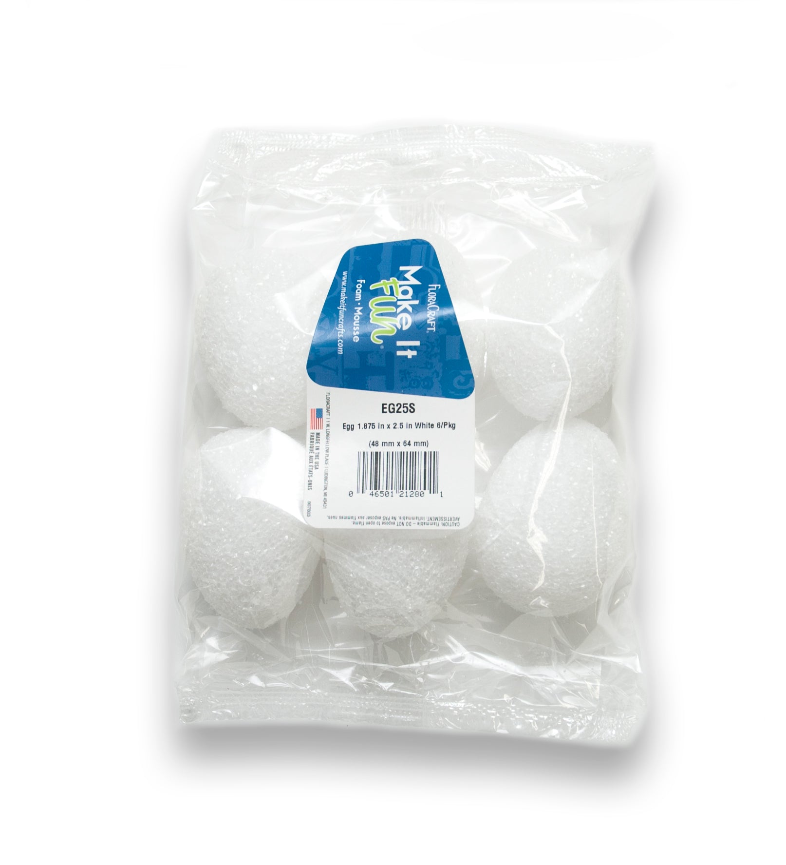 Styrofoam Balls 6-pkg-2.5