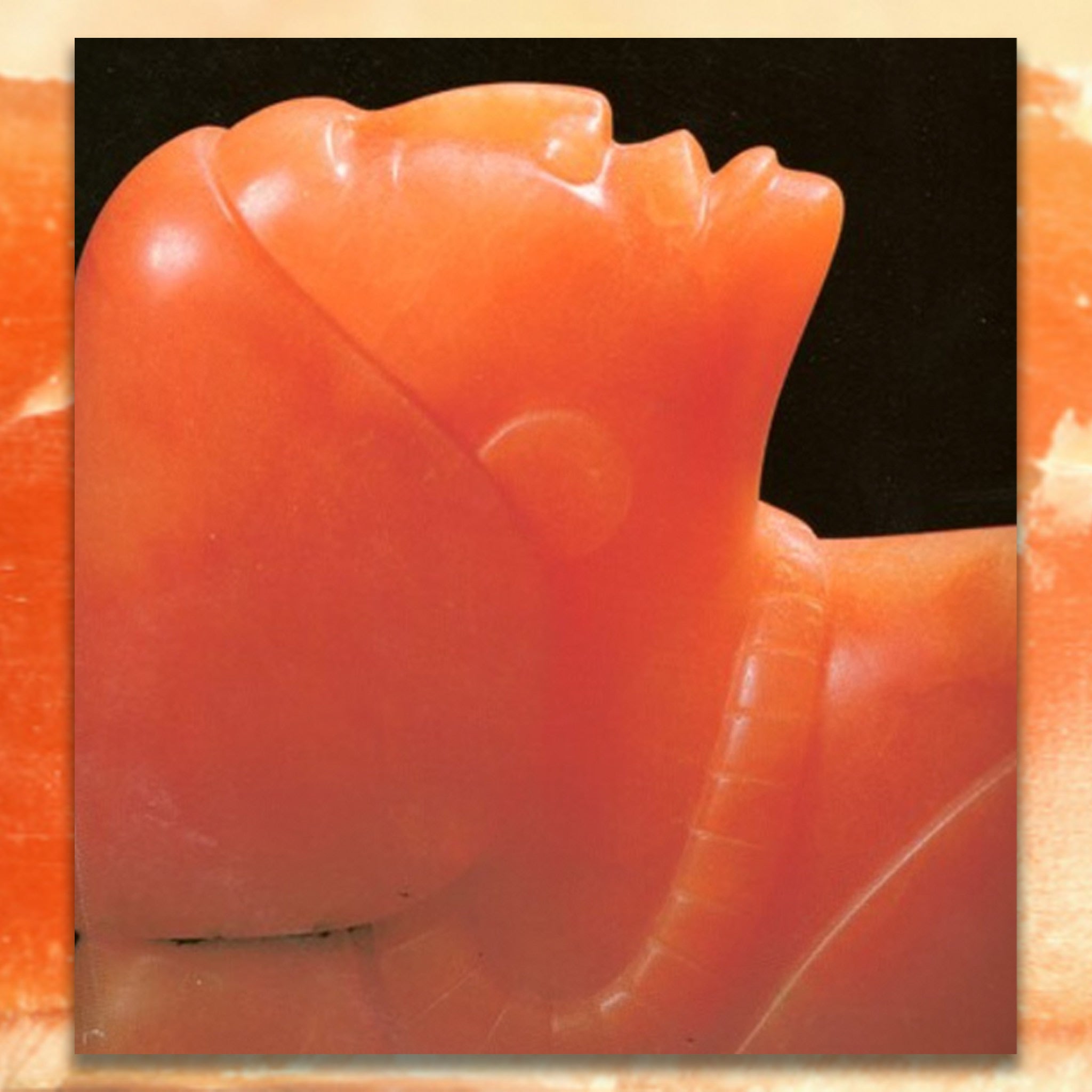 Translucent Fire Red No.1 Alabaster