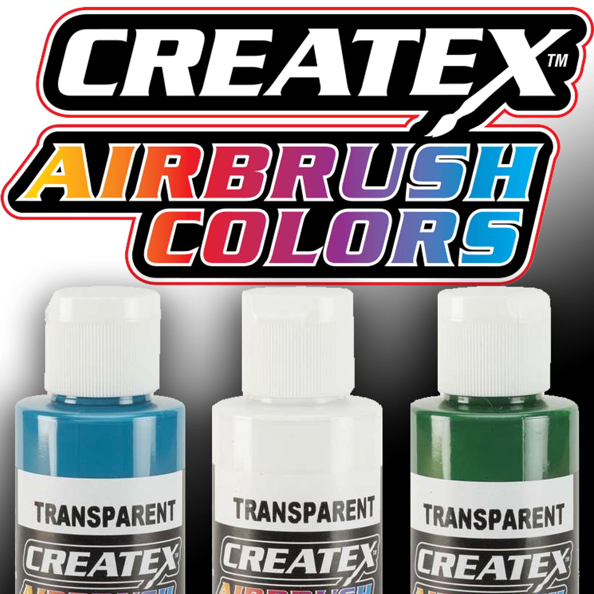 Createx Transparent 30 Airbrush Paint Colors Set