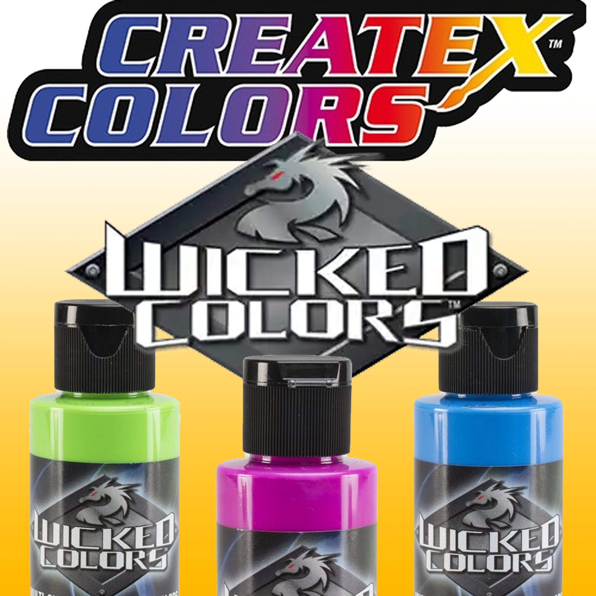 Createx Wicked Fluorescent Colors