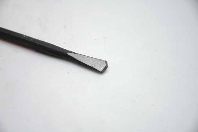 Stone Chisel (hand/steel) "V" point