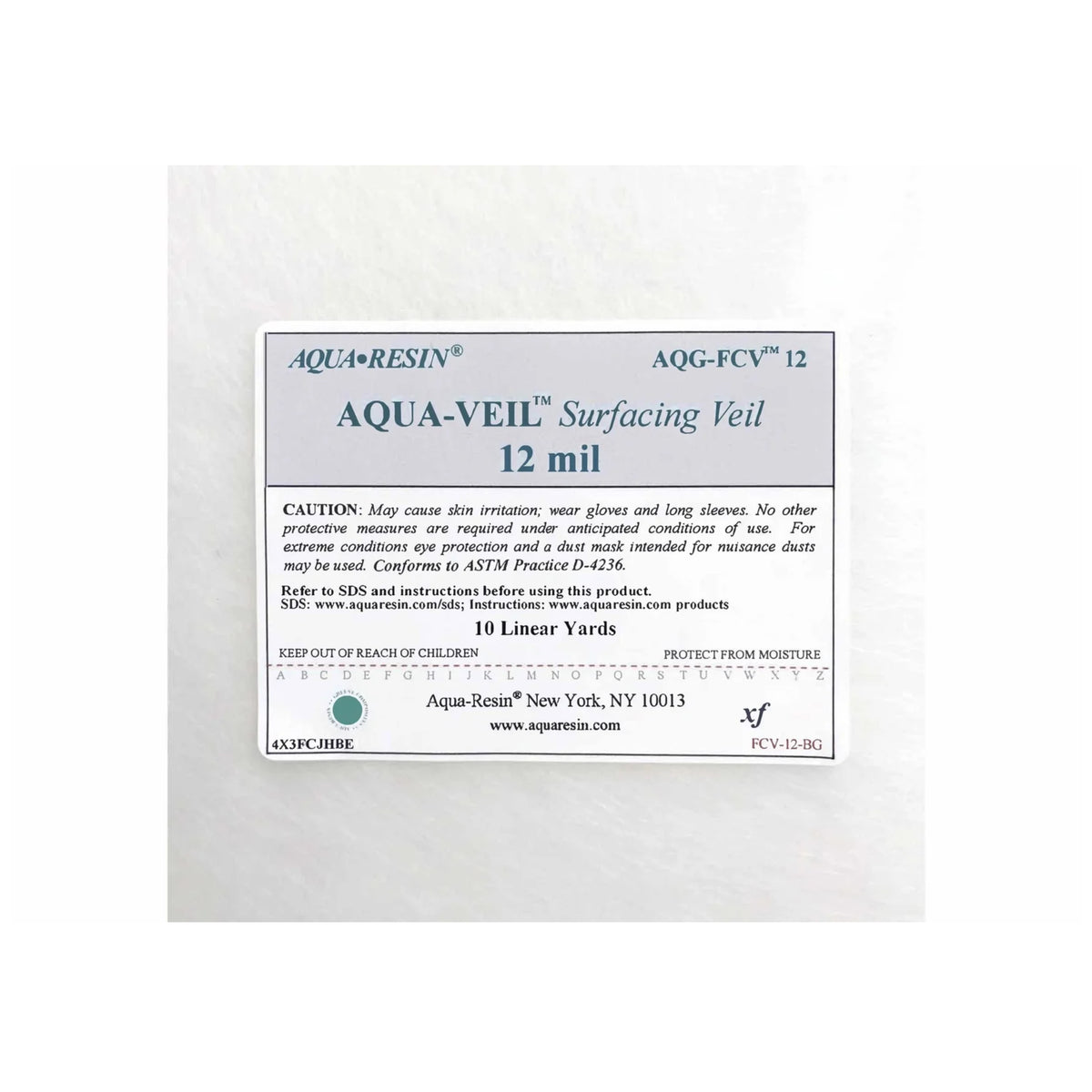 AQG-FCV Surfacing Veil 12 mil x 39" wide