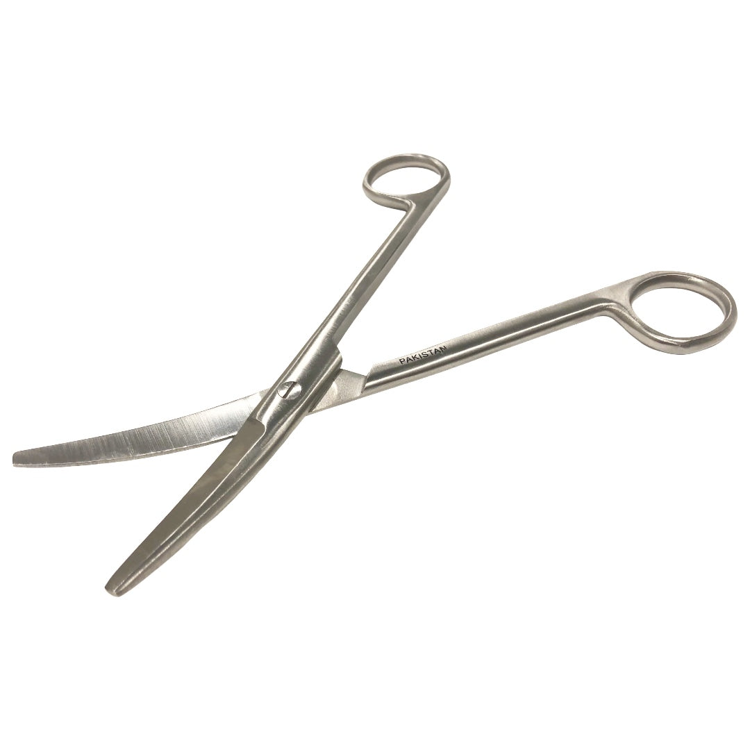 Stainless Steel Scissors Curved Blade 6-3/4 in