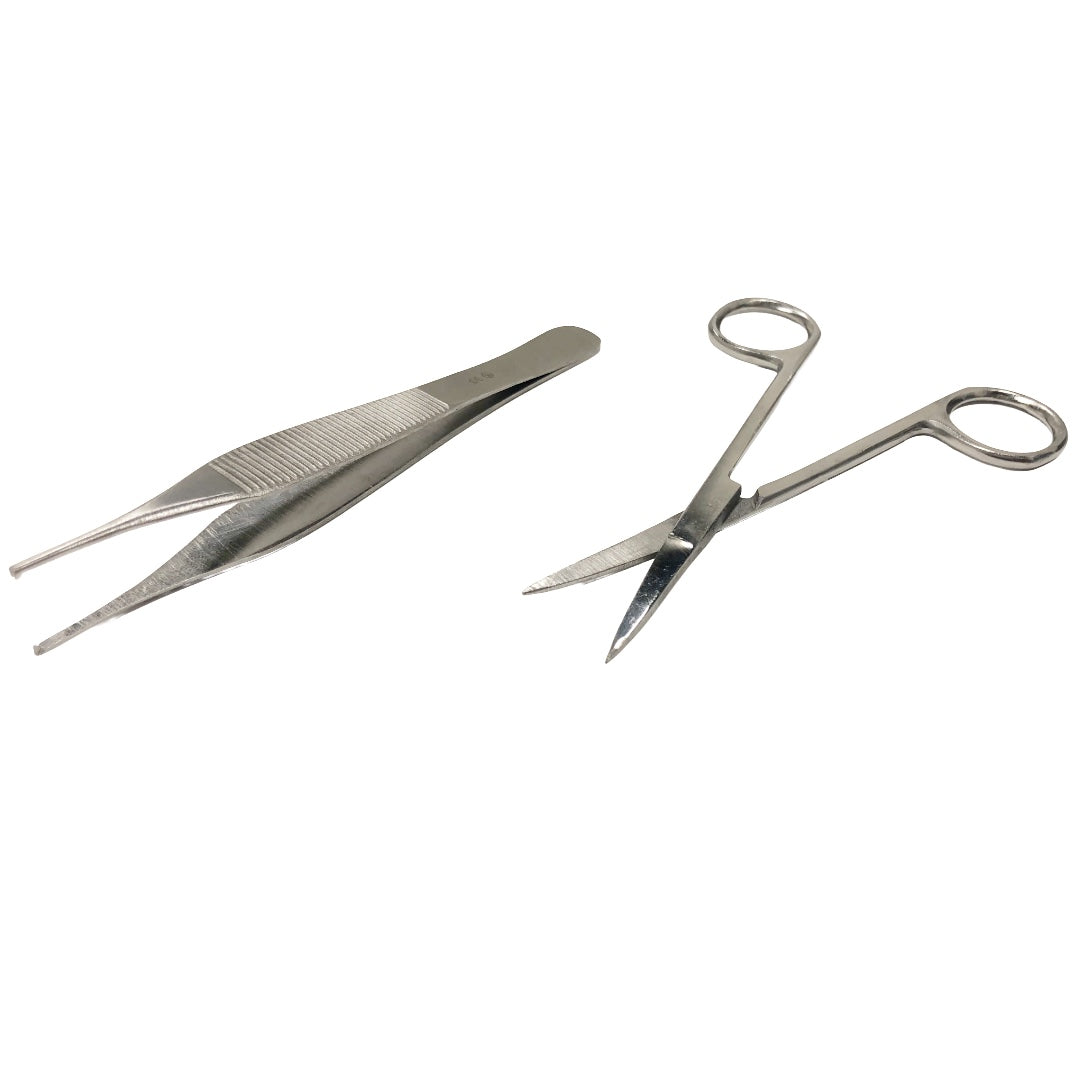 Stainless Steel Tweezer / Scissors Set 5 in