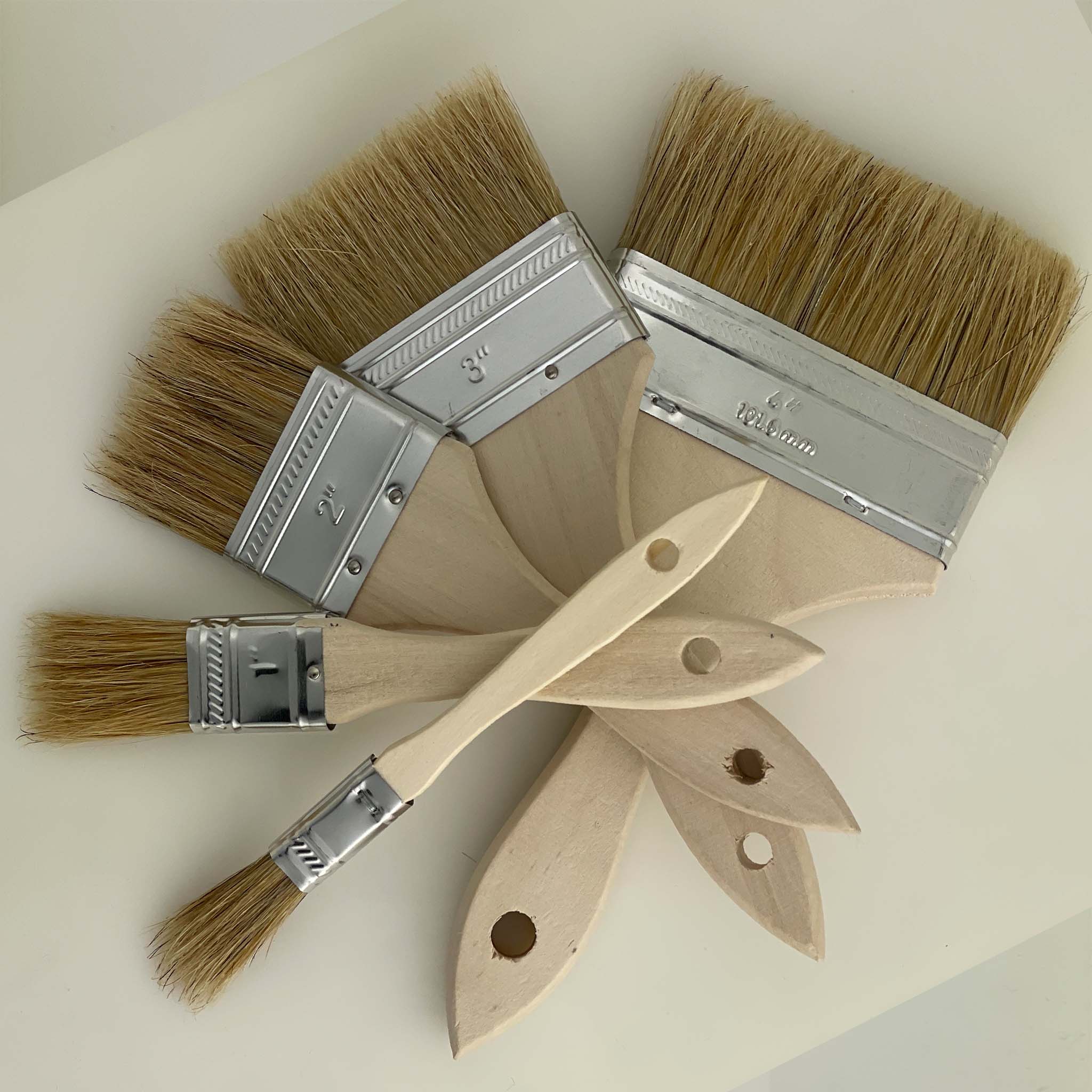 White Bristle Chip Brush