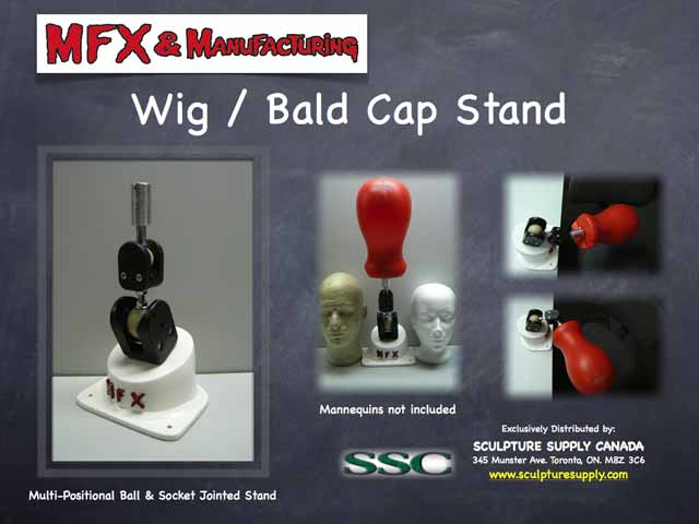 MFX Wig/Bald Cap Block Stand