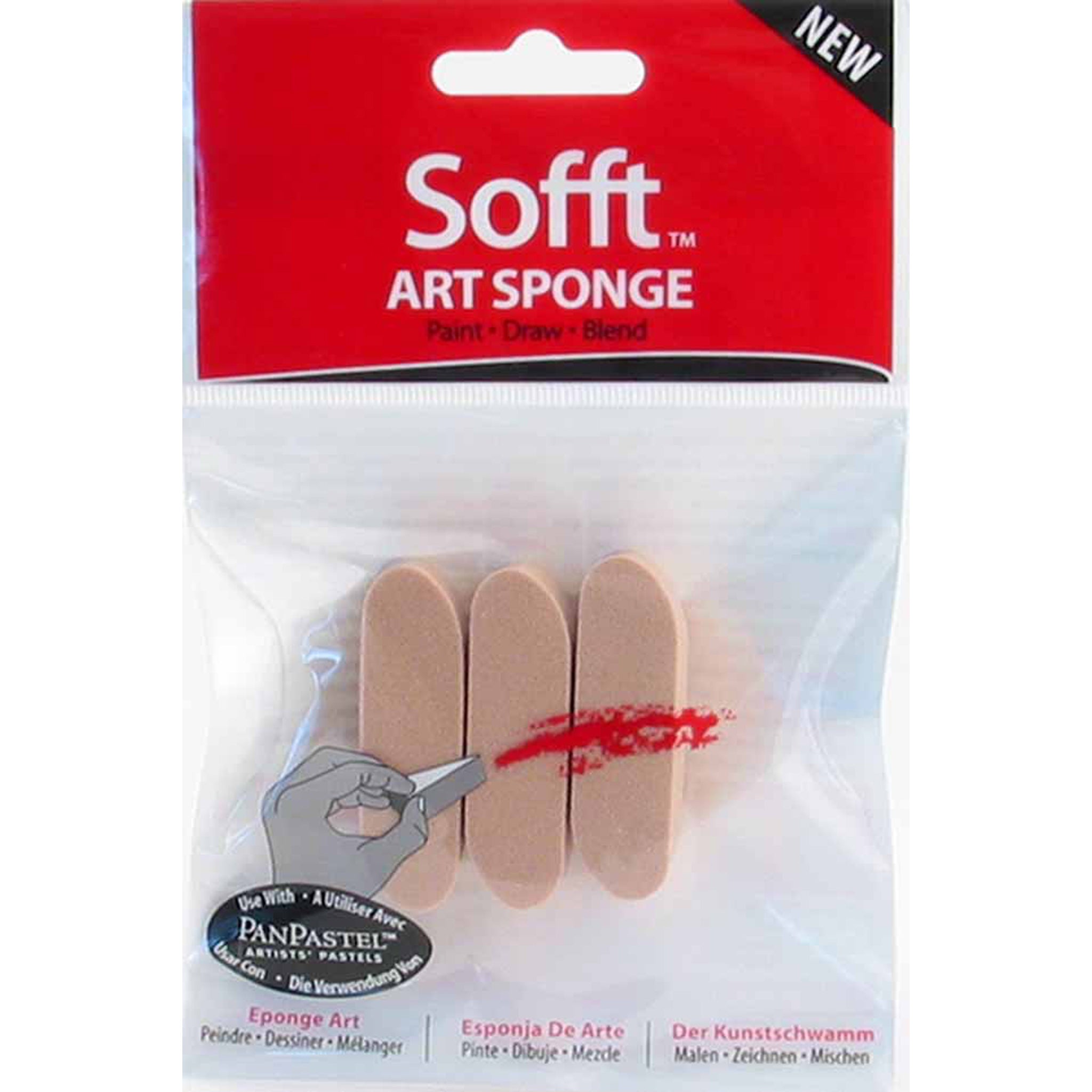 SOFFT Sponge Bar Round 3/pack
