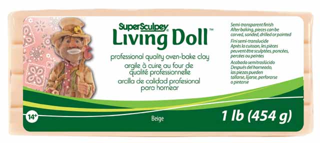 Super Sculpey Living Doll Clay Beige