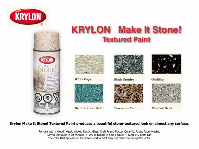 Krylon Make It Stone Textured Paints