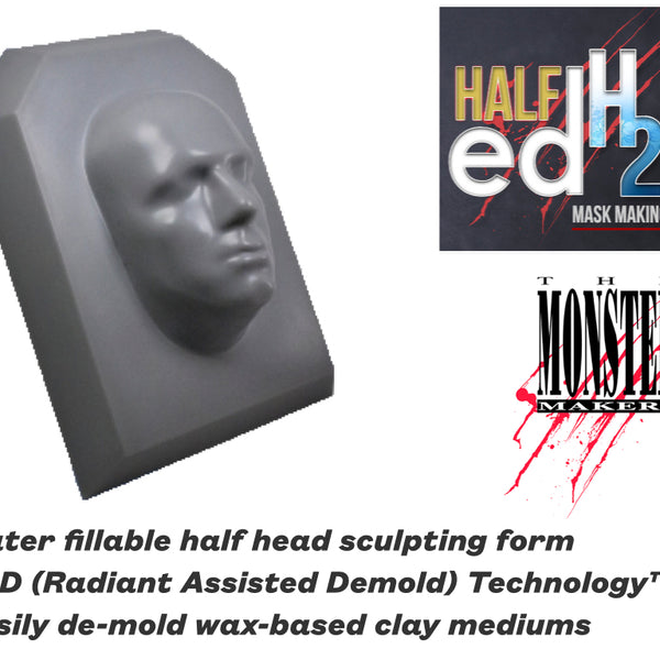 Monster Makers Plastic Half Ed Head Armature 2.0 - The Compleat Sculptor