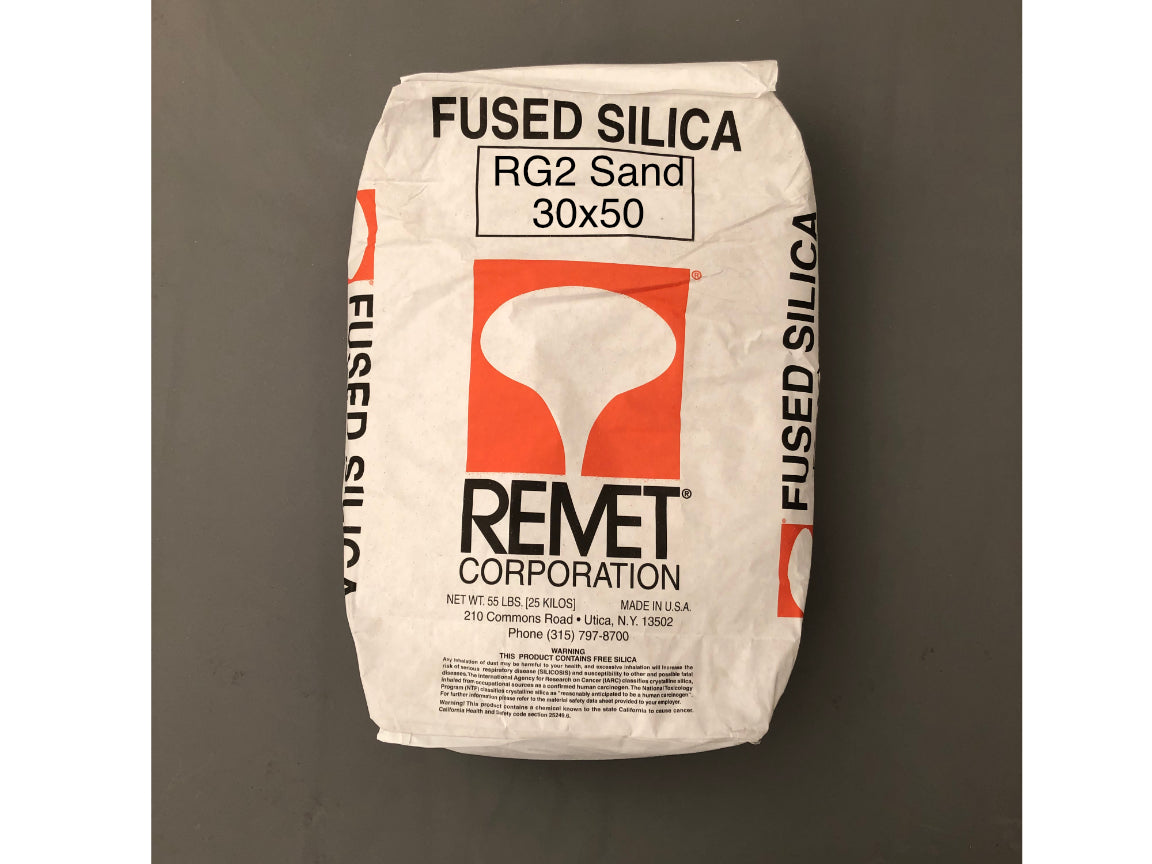 Remet RG2 Fused Silica Sand 30x50